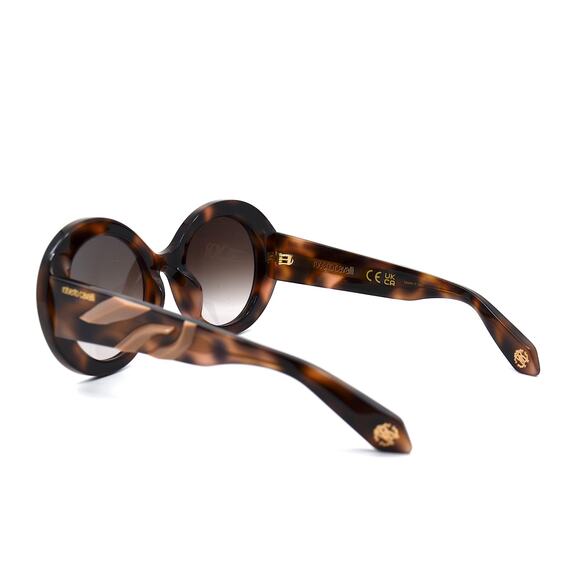 NEW ROBERTO CAVALLI SRC010M 02BV HAVANA BROWN GRADIENT AUTHENTIC SUNGLASSES - Picture 5 of 11